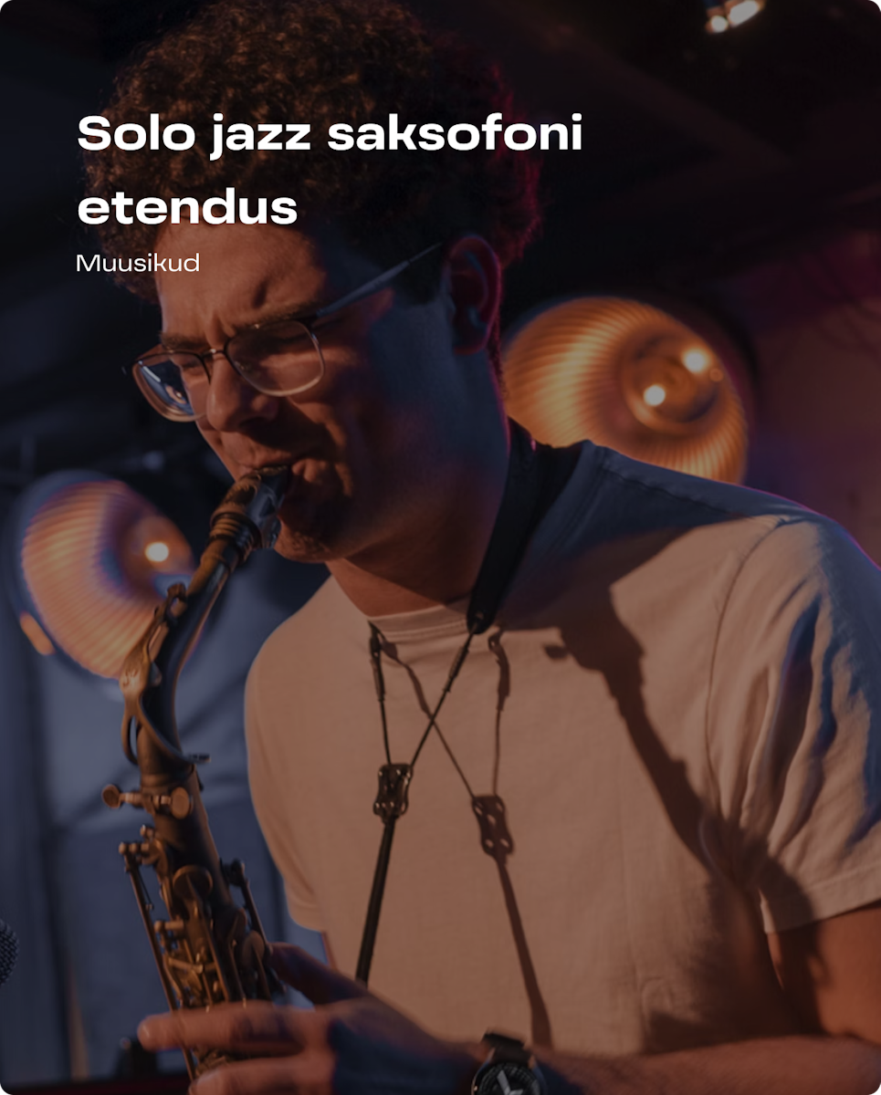 Solo jazz saksofoni etendus